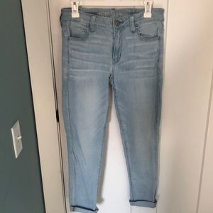 American Eagle Light Wash Next Level Stretch Jeans US Size 8
